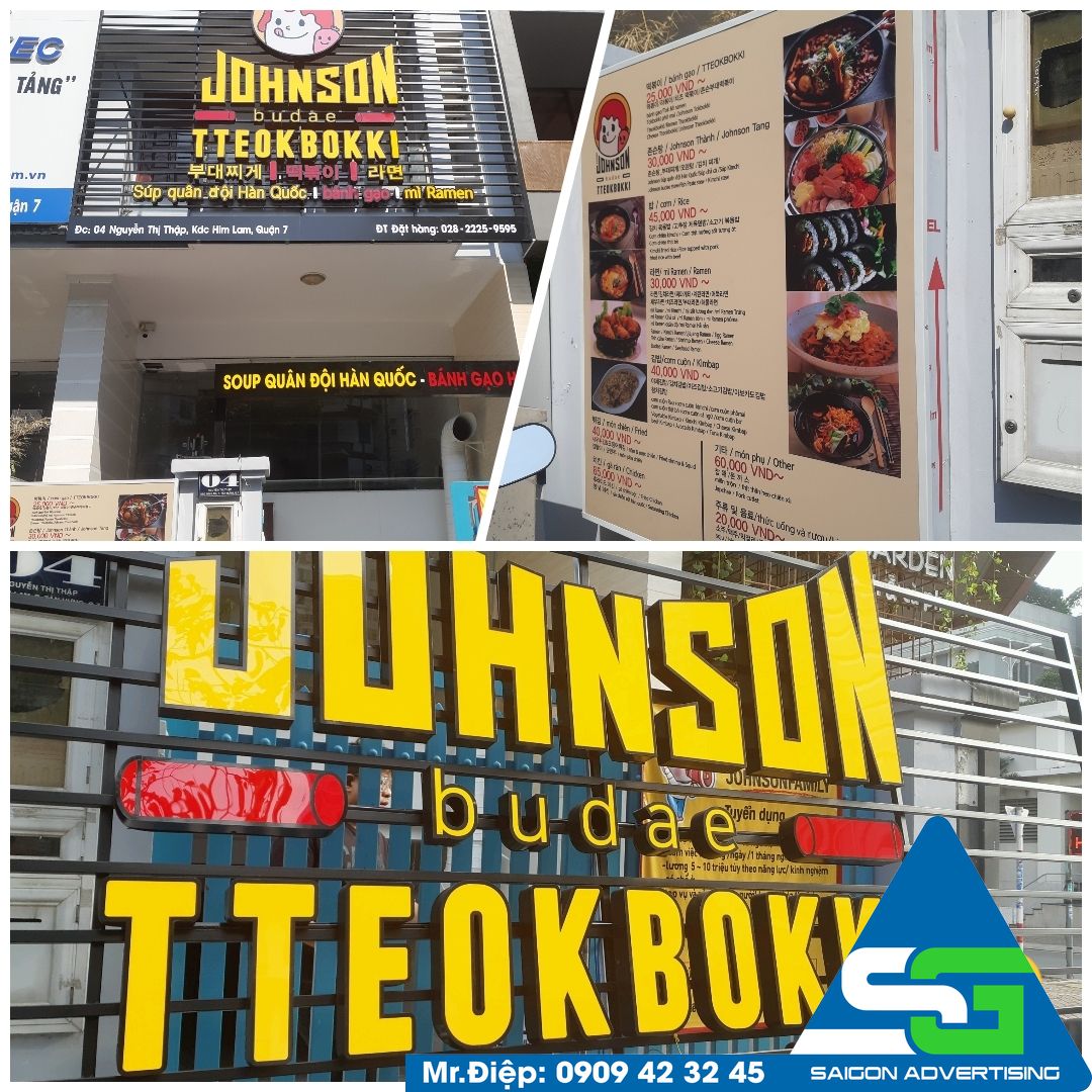 Làm bảng hiệu Nguyễn Thị Thập quận 7 Johnson 1