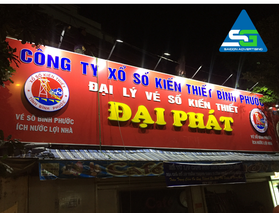 Bảng hiệu vé số Đại Phát