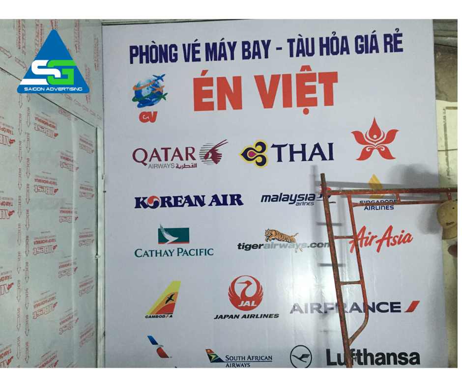 Làm Bảng Hiệu Căng Hiflex Phòng Vé Én Việt , Tiết Kiệm và Sáng Trọng TPHCM 2 bang hieu phong ve viet 2