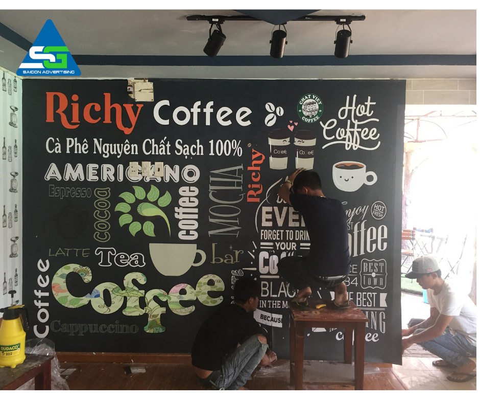 Làm Bảng Hiệu Quảng Cáo Richy Coffee Giá Rẻ Và Đẹp Tại Quận 7 4 bang hieu richy coffee 5