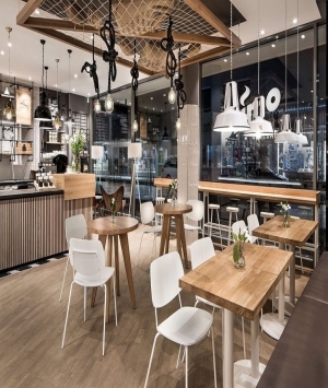 Thi công nội thất quán cafe