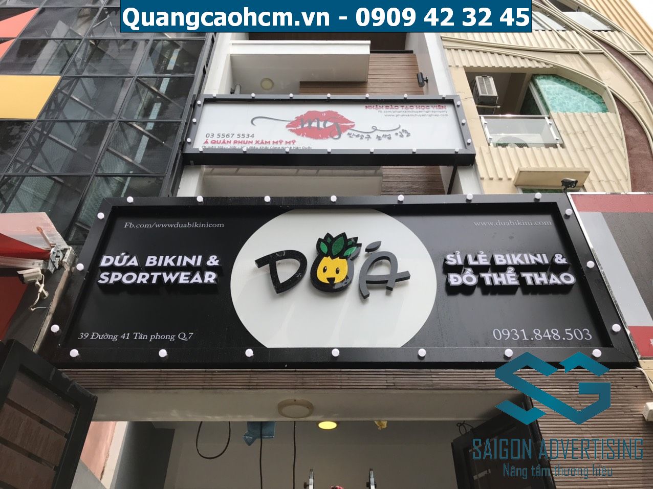 Làm bảng hiệu quận 3 giá rẻ, Thiết kế lắp đặt miễn phí 6 Bảng hiệu quảng cáo Alu