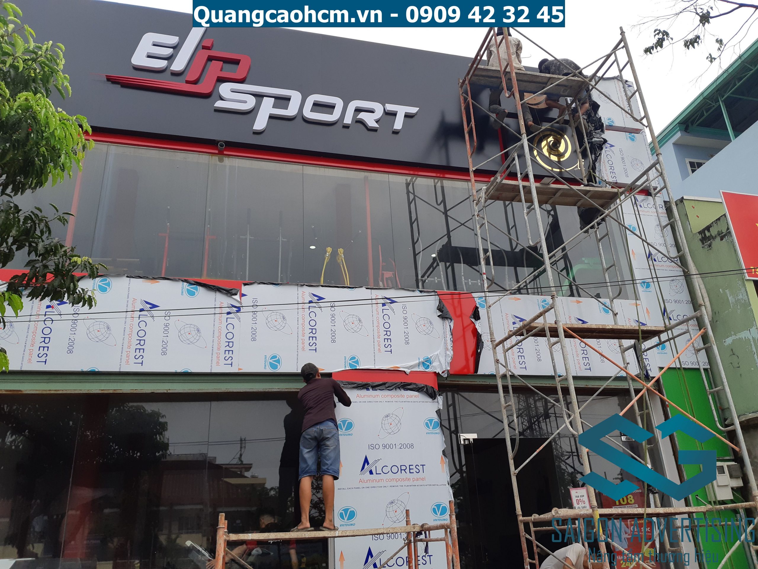 Thi công bảng hiệu quảng cáo Elipsport Q1